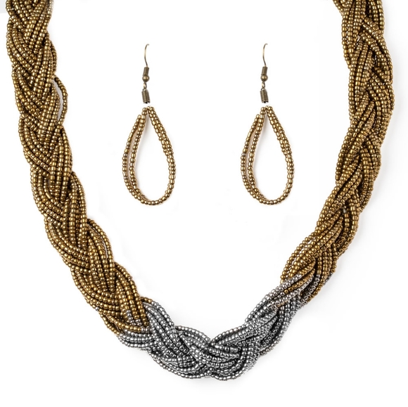 Paparazzi Brazilian Brilliance Multi Necklace Set - Picture 2 of 3